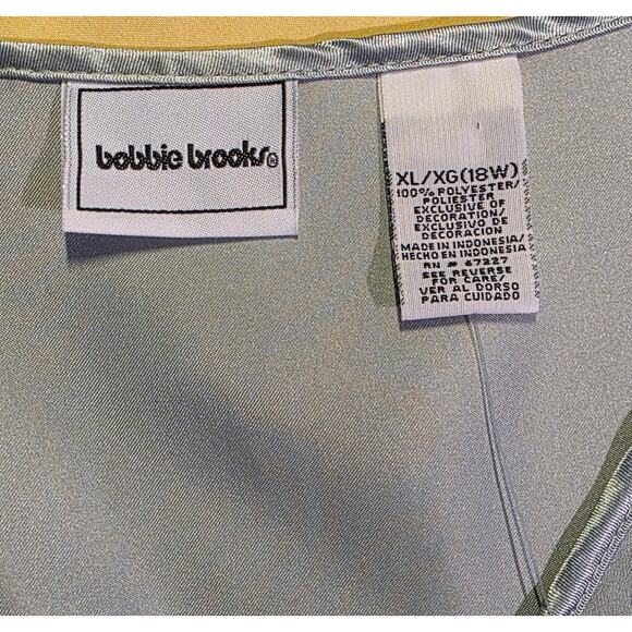 Vintage Bobbie Brooks Womens Pajama Shirt Top Light Blue Size XL NWT - Picture 4 of 5